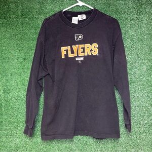 Philadelphia Flyers Vintage Y2K Longsleeve Shirt L CCM tag PA NHL